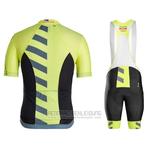 2016 Fahrradbekleidung Trek Bontrager Grun und Shwarz Trikot Kurzarm und Tragerhose